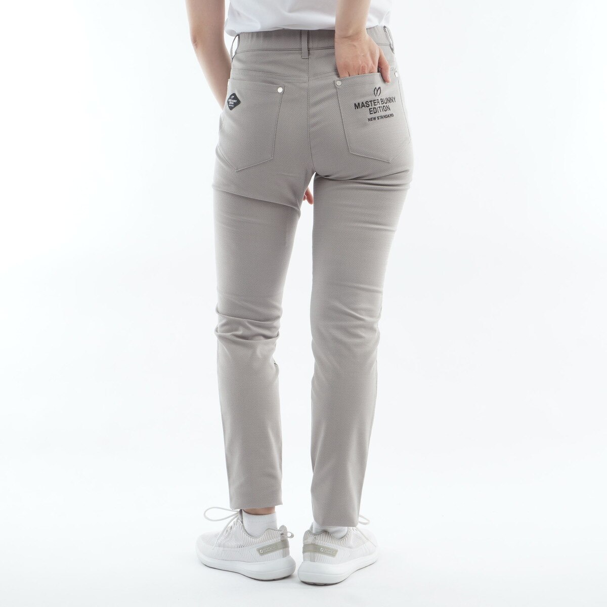 ストレッチポリライジングドビー ノータックパンツ レディス(ロング