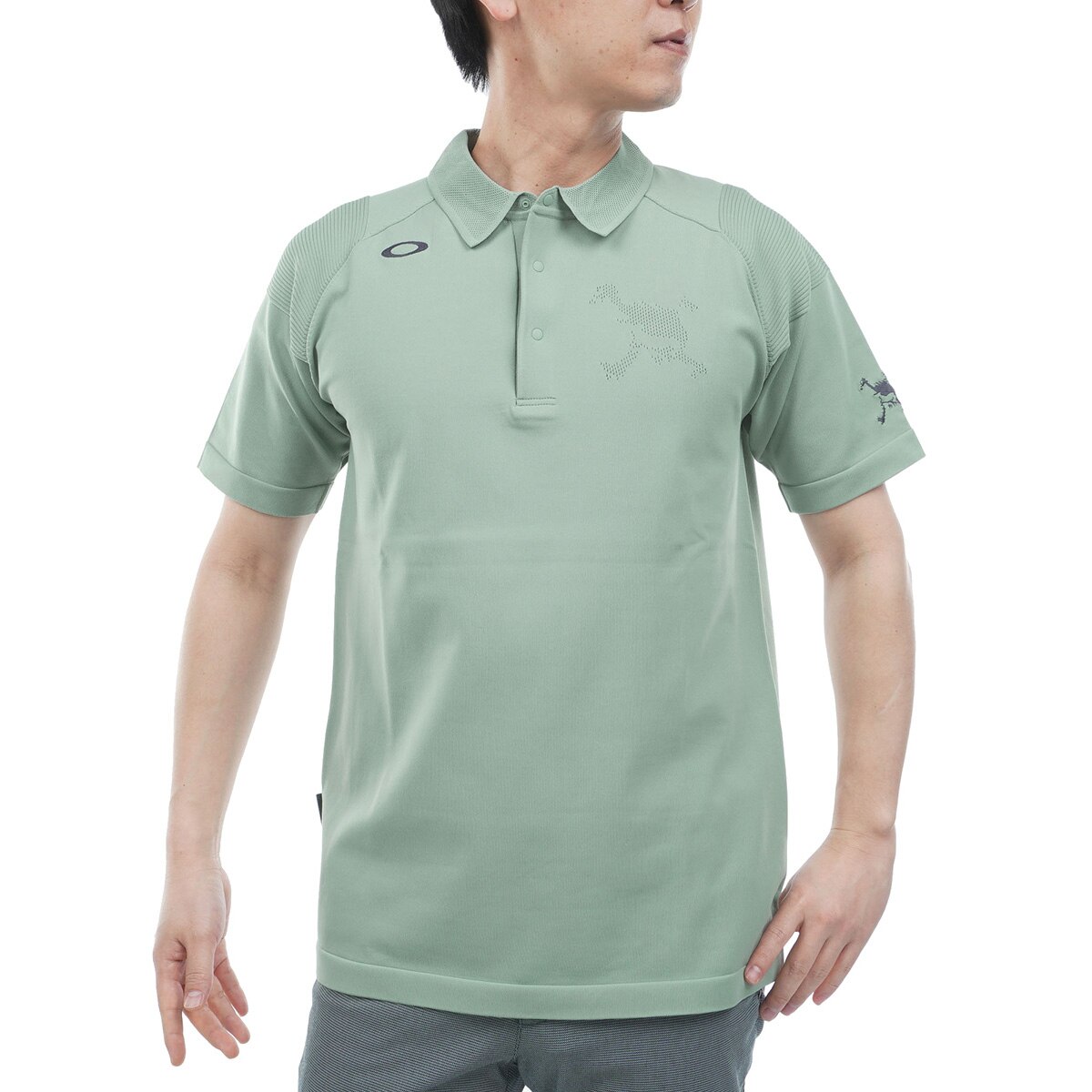 スカル ストレッチ LIMBER ニット半袖ポロシャツ(半袖シャツ