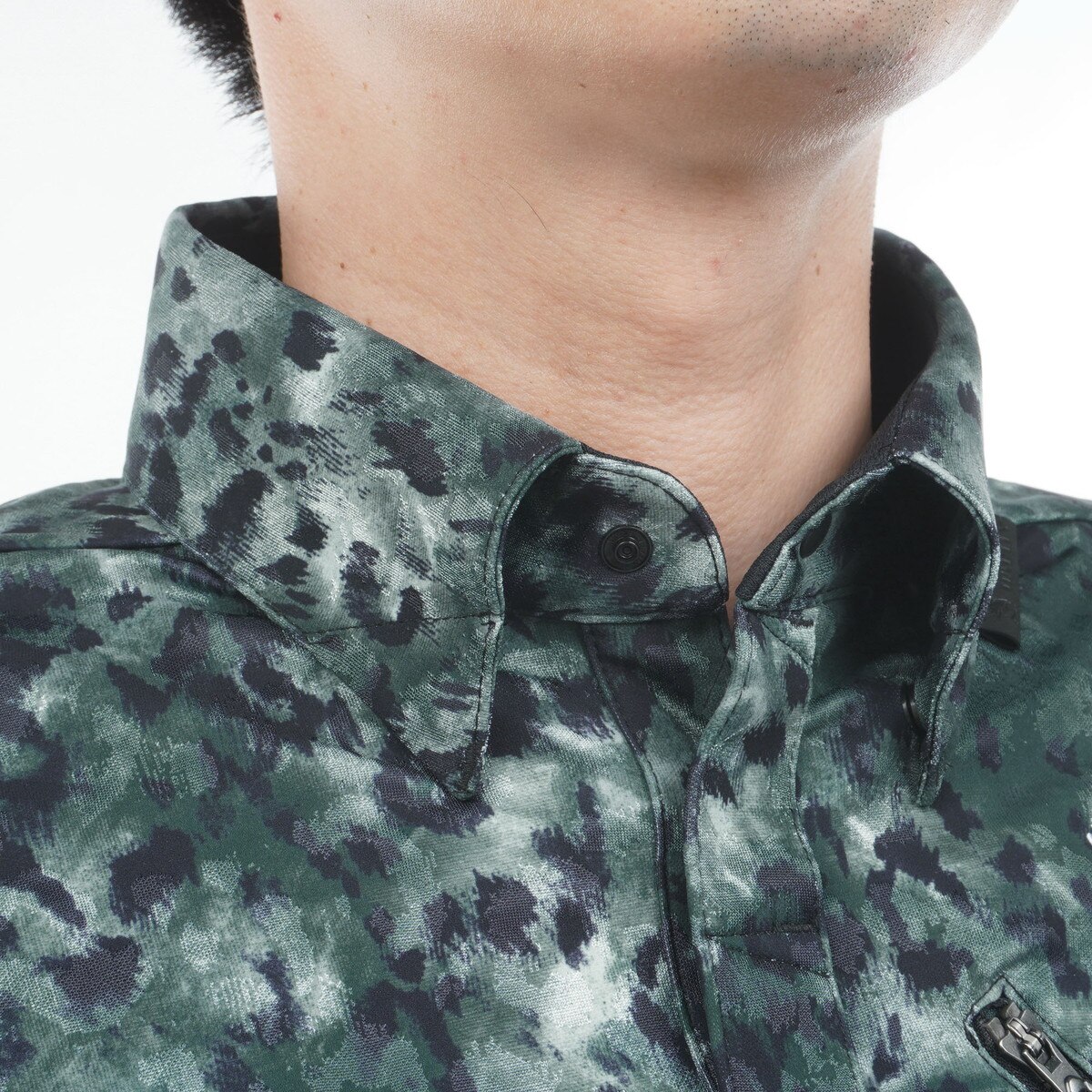 スカル ストレッチ ABSTRACT SPOTTED 半袖ポロシャツ(半袖シャツ
