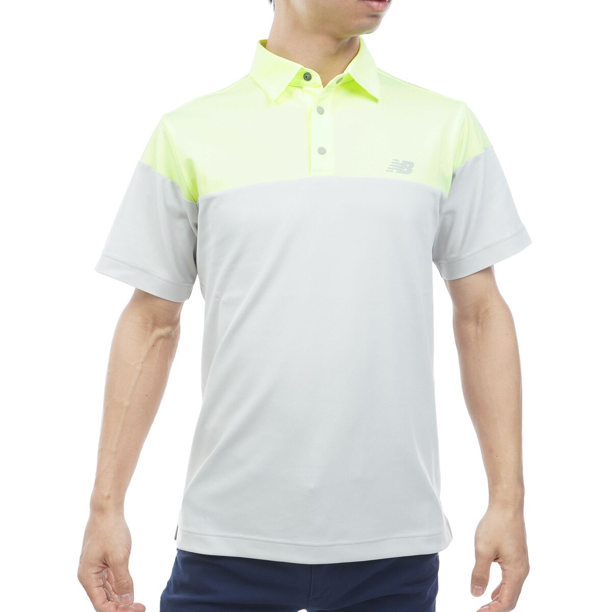 ストレッチ メッシュリバース 共襟半袖ポロシャツ(半袖シャツ