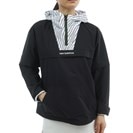 ストレッチ ソフトシェル 2WAYハーフジッププルオーバーフーディー