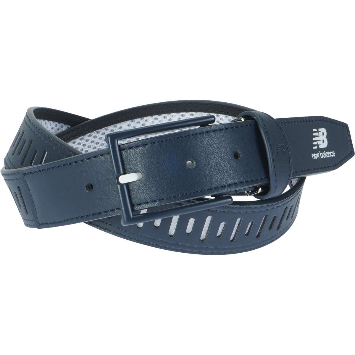 合皮×メッシュ スタックドロゴプリント ベルト(ベルト)|New Balance