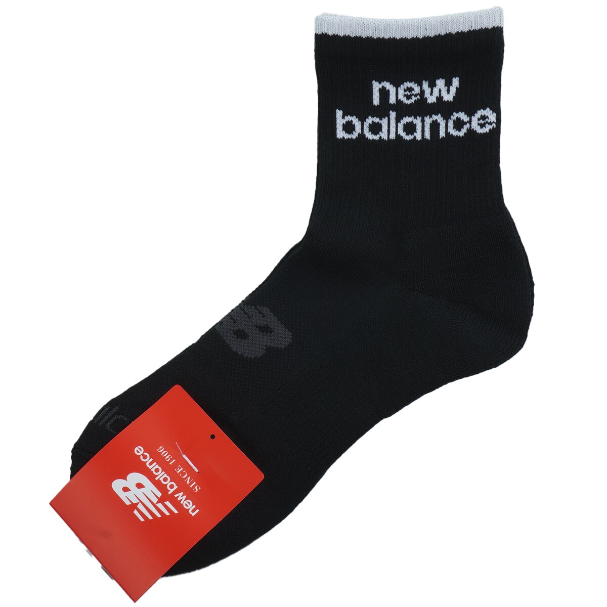 ツーラインロゴ ミディアムショートソックス レディス(靴下)|New