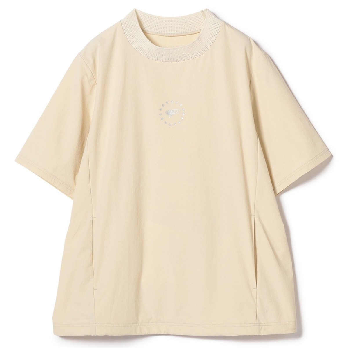 ORANGE LABEL 裾スピンドル モックネック ストレッチ ピステ レディス