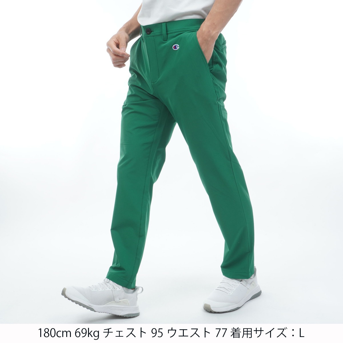 ストレッチライトクロス テーパードシルエット ウエストゴム入り仕様