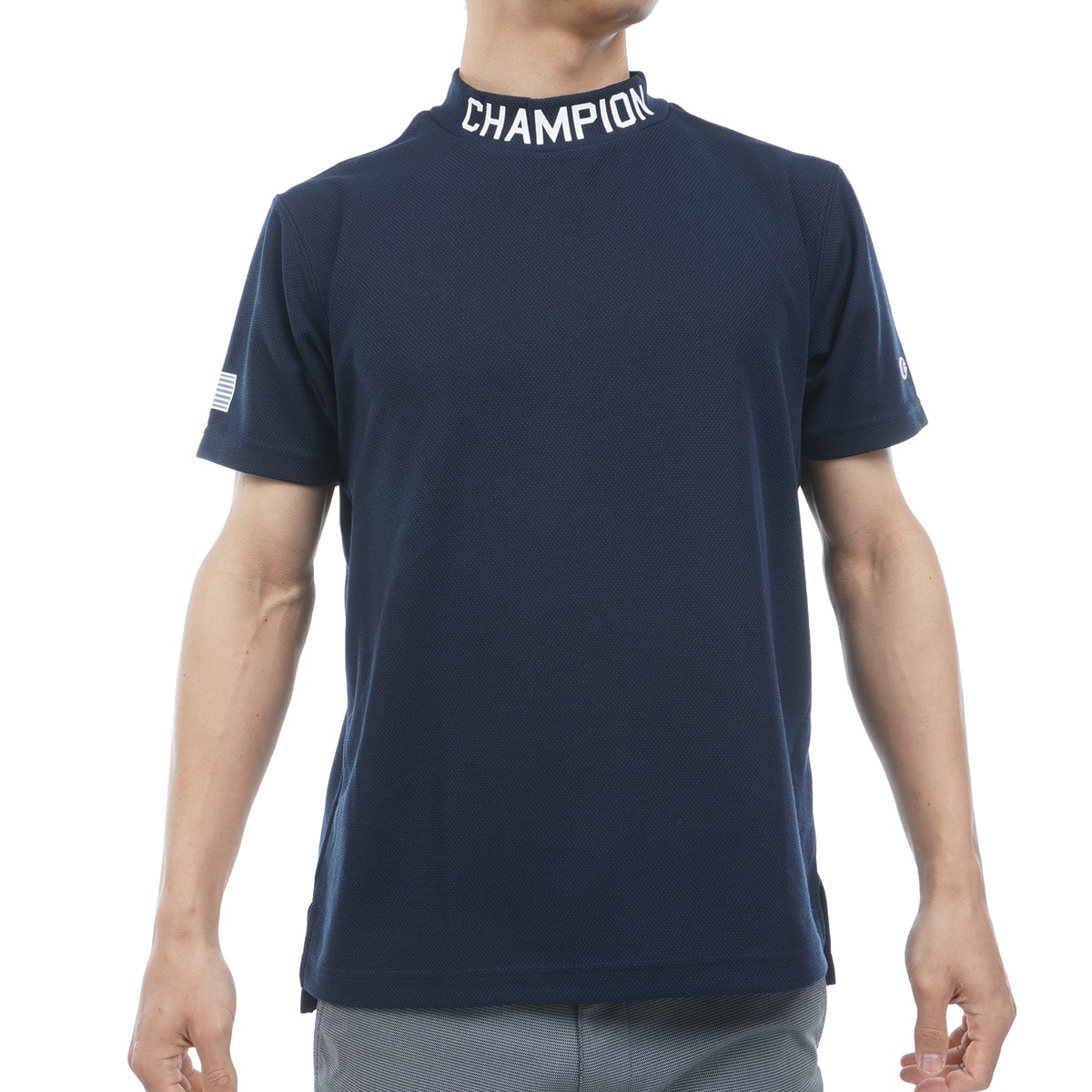 ドライピケ モックネック半袖シャツ(半袖シャツ・ポロシャツ)|Champion