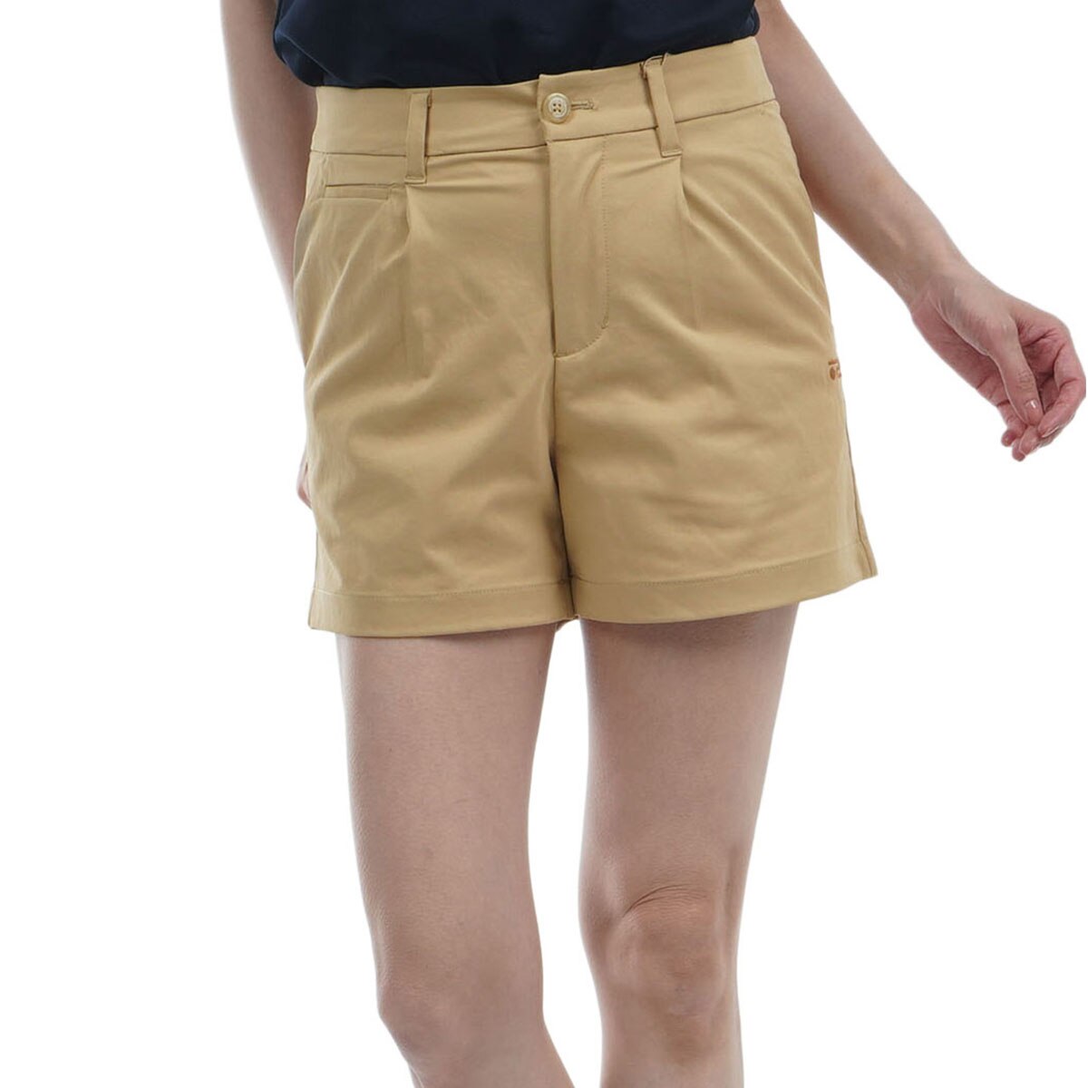 ストレッチ ワンタックチノショートパンツ レディス(ハーフパンツ