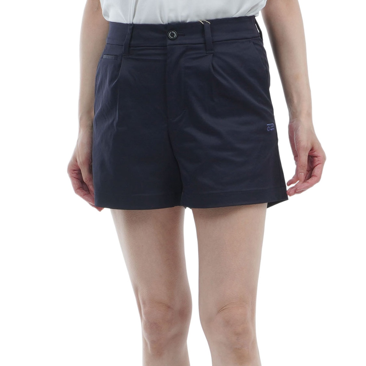 ストレッチ ワンタックチノショートパンツ レディス(ハーフパンツ