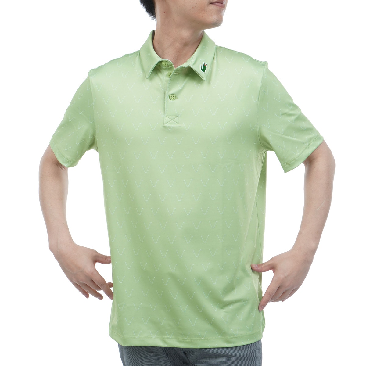 ゴルフモチーフ総柄半袖ポロシャツ(半袖シャツ・ポロシャツ)|LACOSTE