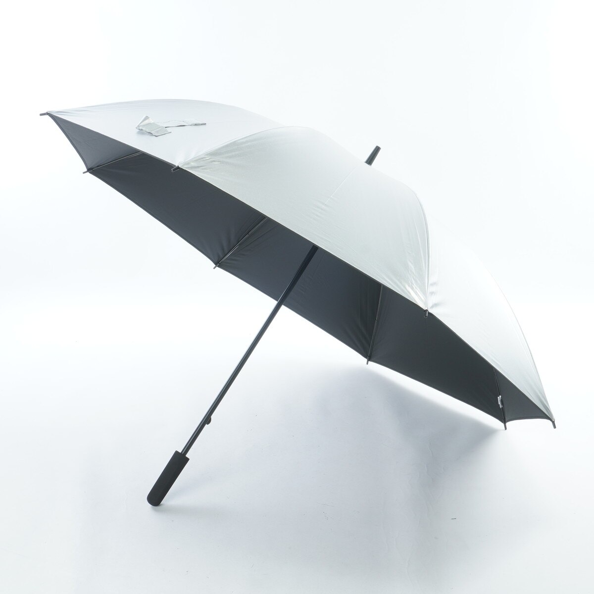 キャパシタ 晴雨兼用 UVカット 軽量 シングルキャノピー 傘(傘（銀パラ）)|Adidas
