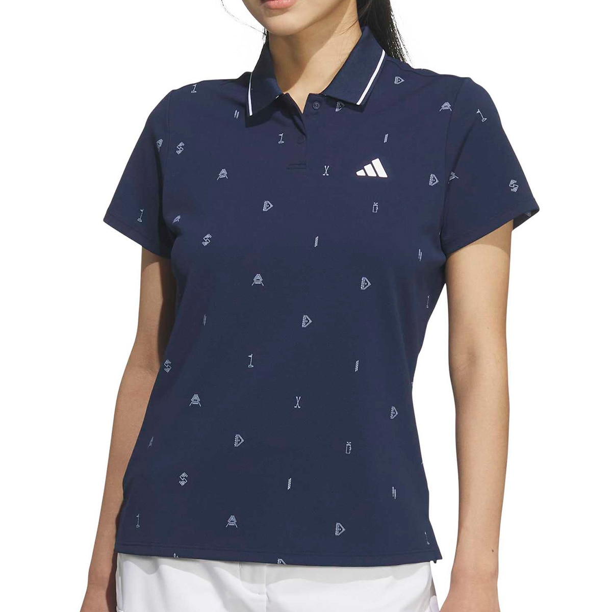 クライマクール モノグラム 半袖ポロシャツ レディス(半袖シャツ