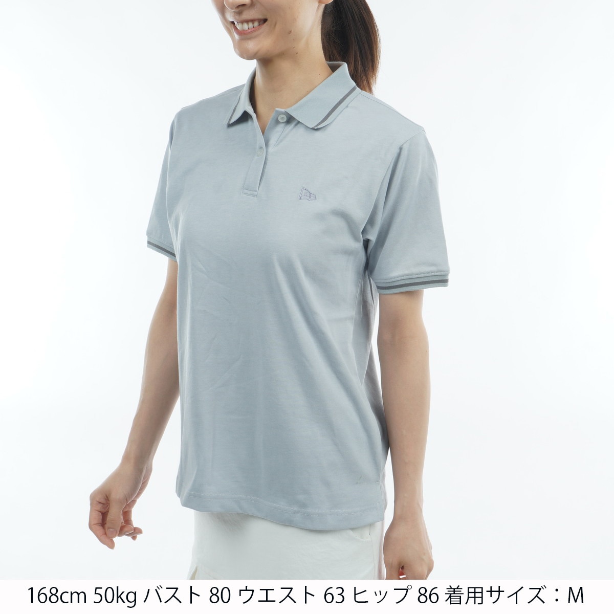 GFW ストライプカラー 半袖ポロシャツ レディス(半袖シャツ