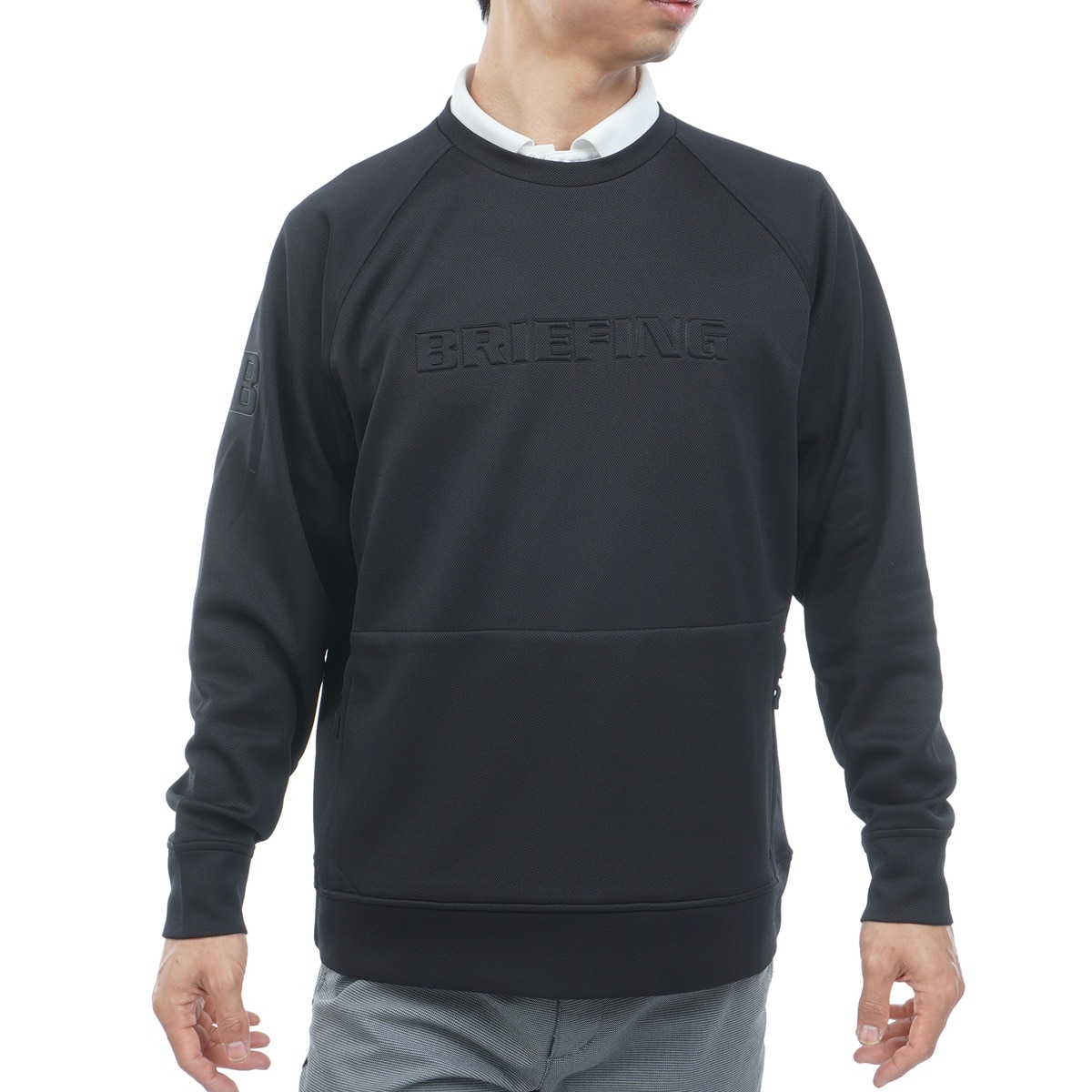 STITCHED 3D ロゴ クルーネックプルオーバー(中間着(セーター