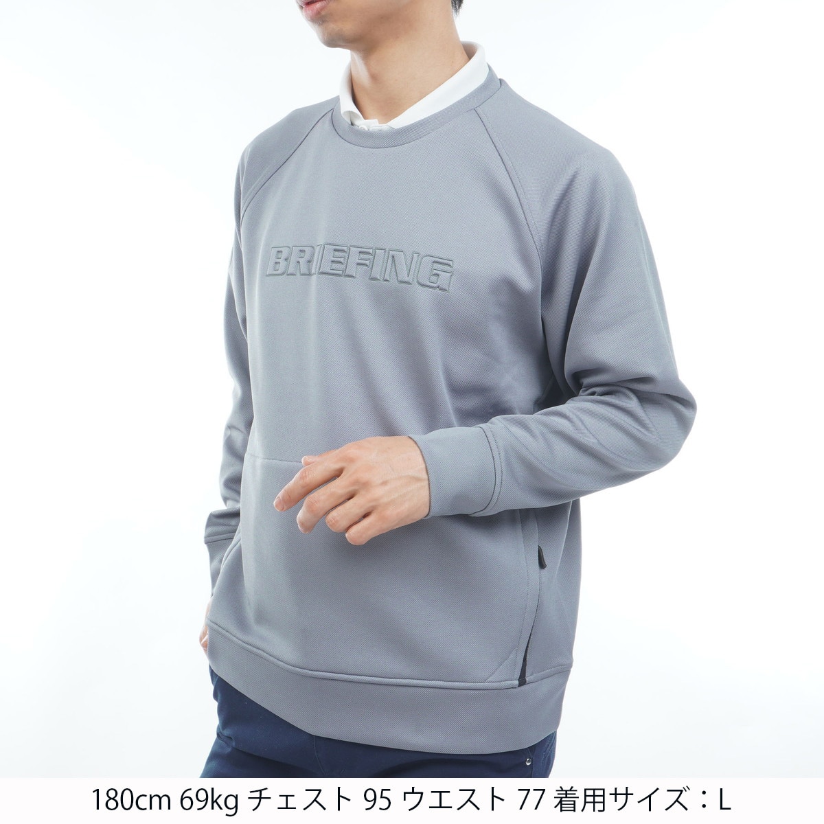 STITCHED 3D ロゴ クルーネックプルオーバー(中間着(セーター