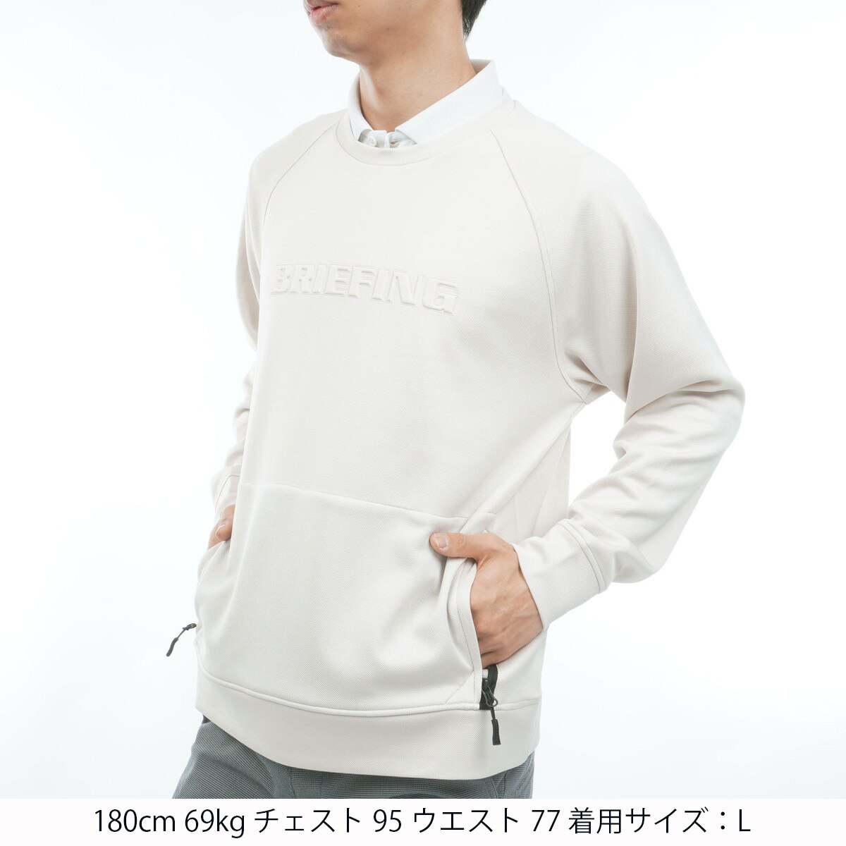 STITCHED 3D ロゴ クルーネックプルオーバー(中間着(セーター