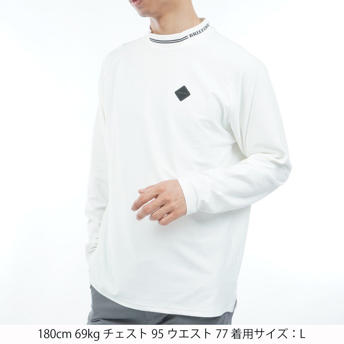 メッシュミニライン ハイネック長袖シャツ(長袖シャツ・ポロシャツ