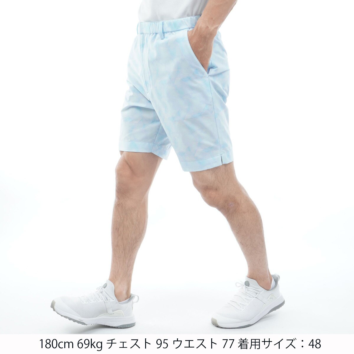 プリズム柄 撥水 ショートパンツ(ハーフパンツ)|archivio(アルチビオ