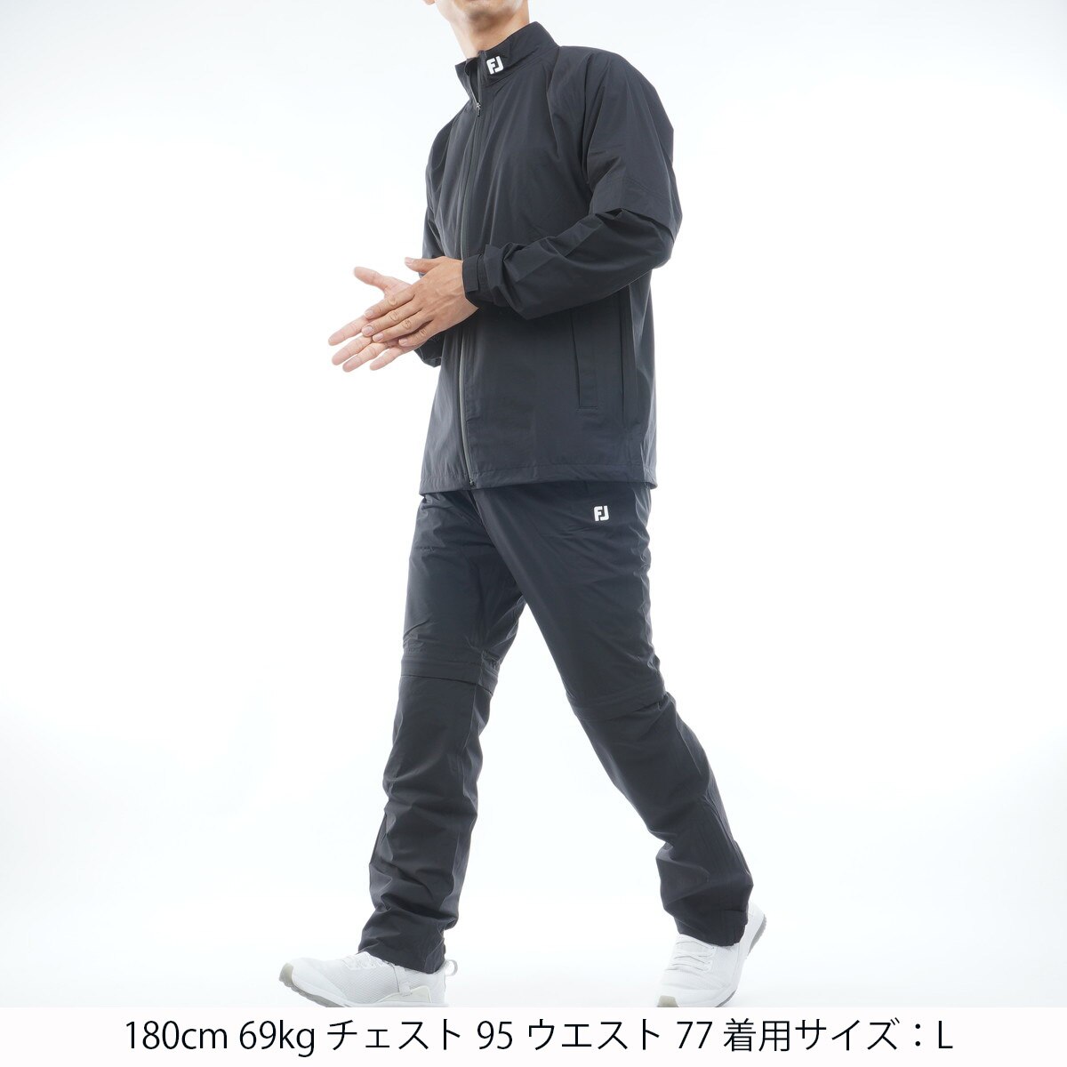 ストレッチ 4WAY ハイブリッドFJレインウェア上下セット(レインウェア