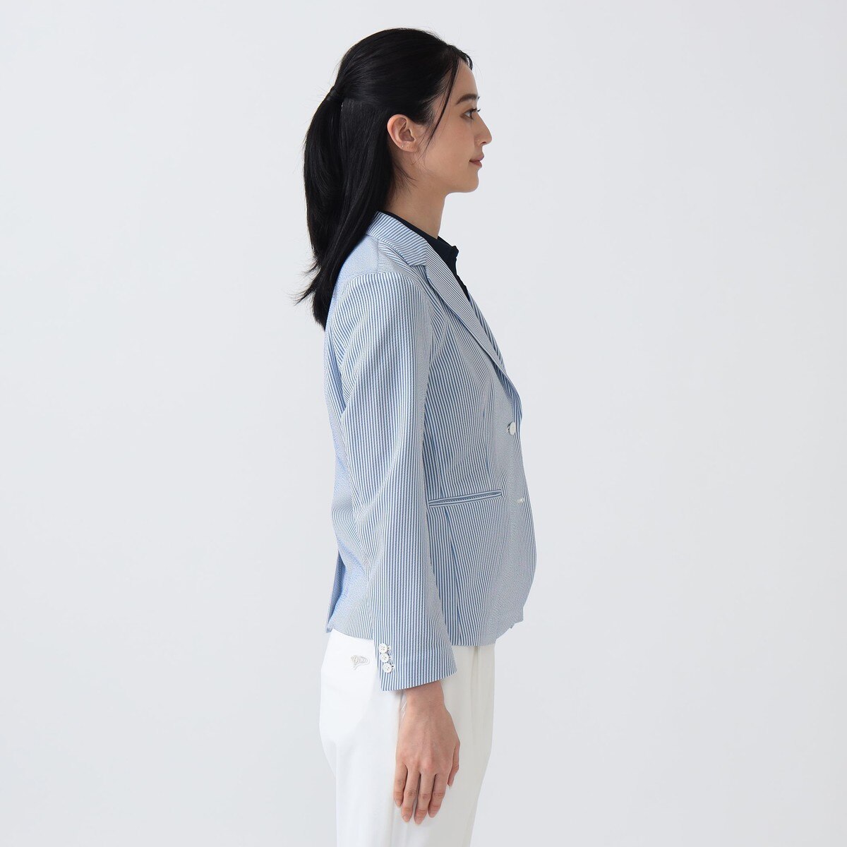PURPLE LABEL ストレッチ サッカー ジャケット レディス(アウター