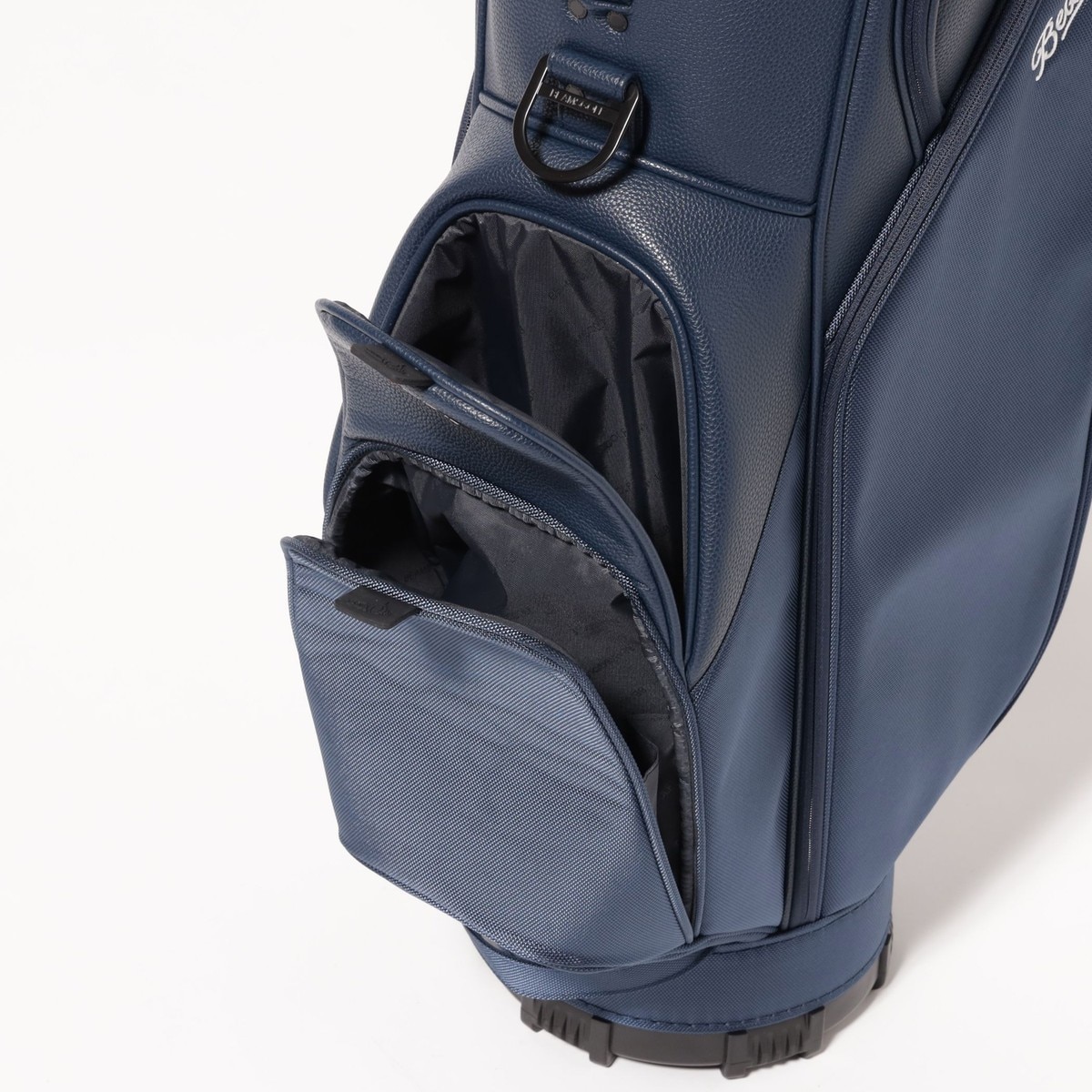 スクリプトロゴ ネイビー キャディバッグ(8.5インチ)(【男性】キャディ