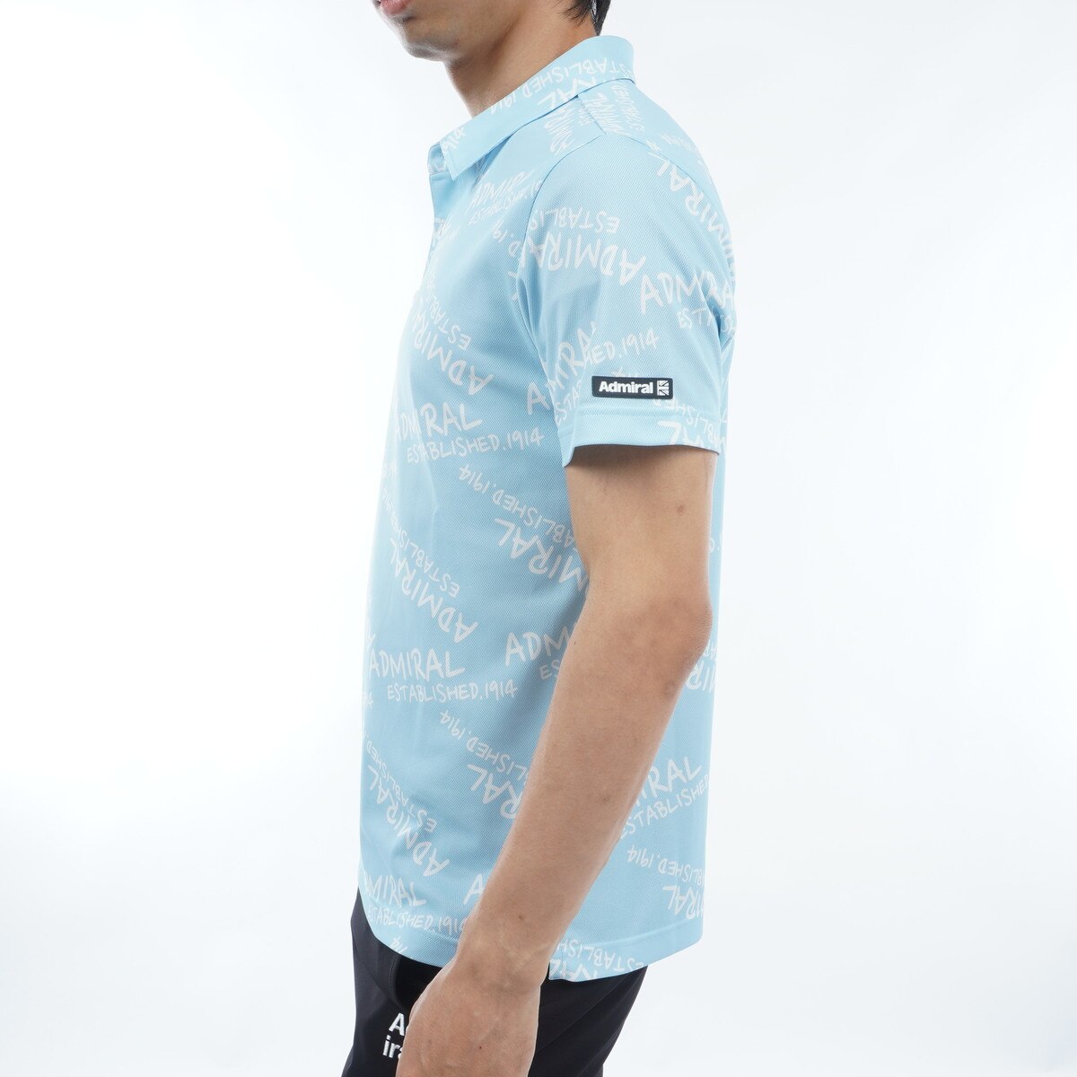 セール・アウトレット】ストレッチ ランダムロゴ プリント半袖