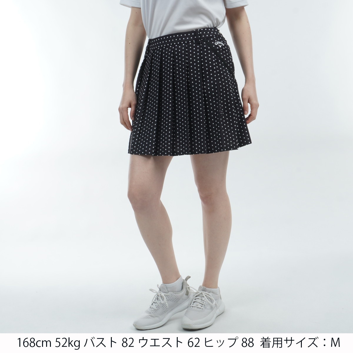 かざあなメッシュドットプリントプリーツスカート レディス(スカート