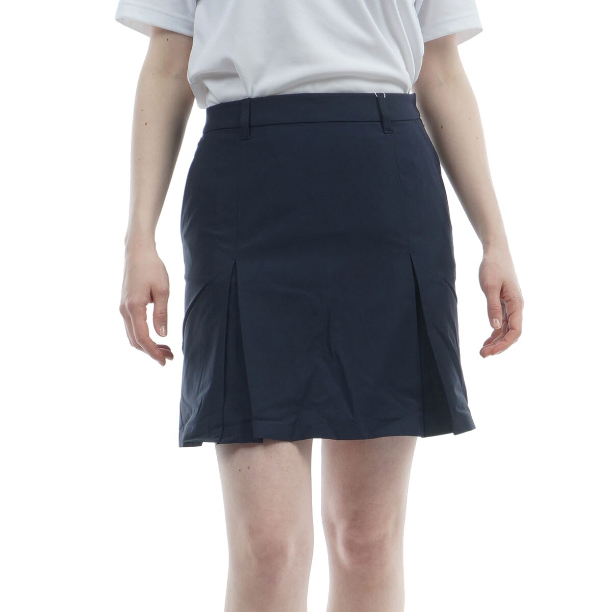 ⭐︎再再値下げしました！⭐︎【新品タグつき】マンシングウェア夏用スカート LL 紺 ストレッチ インナーパンツ別付きスカート レディス(スカート