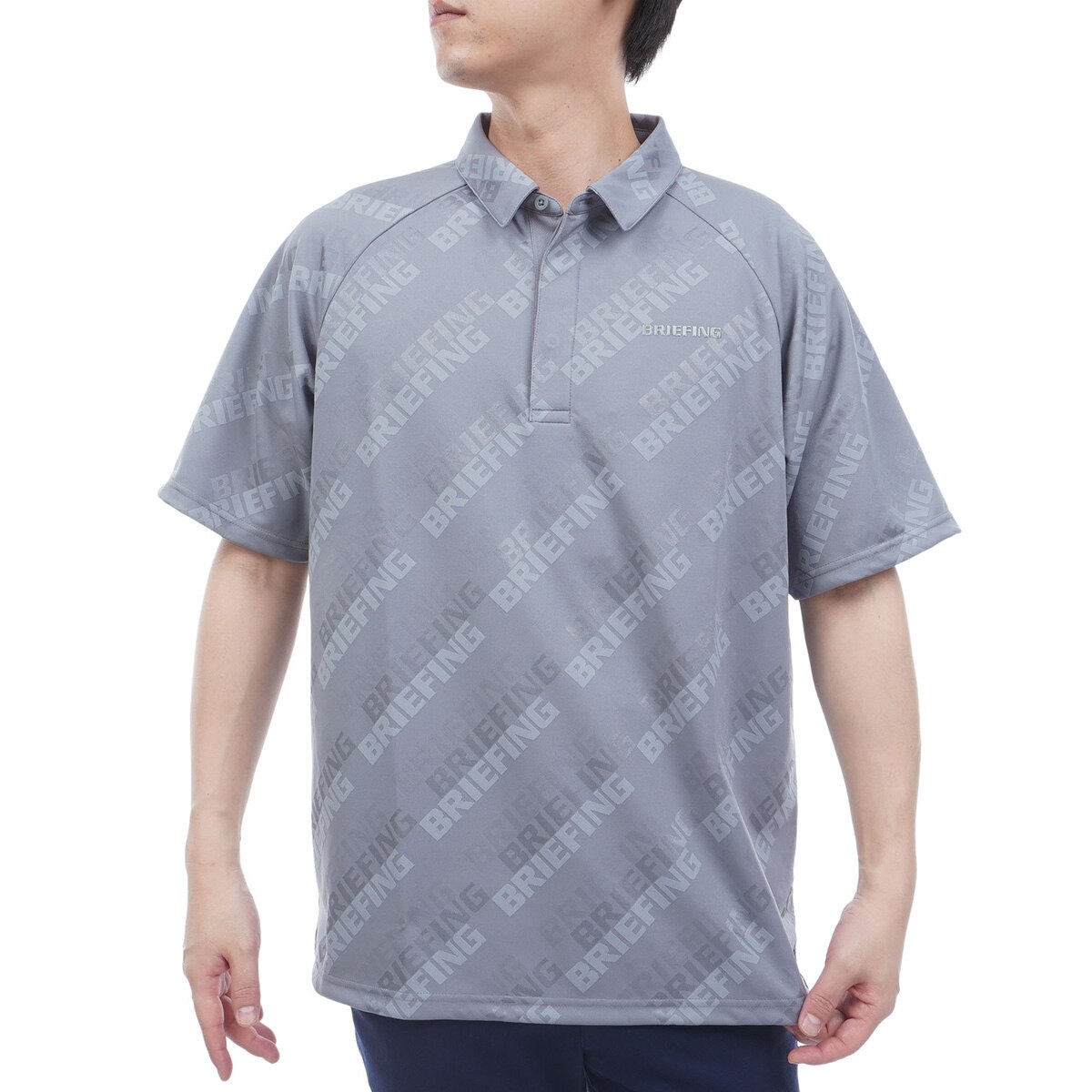 BRIEFING グレー ポロシャツ M 中古・古着通販】BRIEFING (ブリーフィング) ポロシャツ グレー サイズ