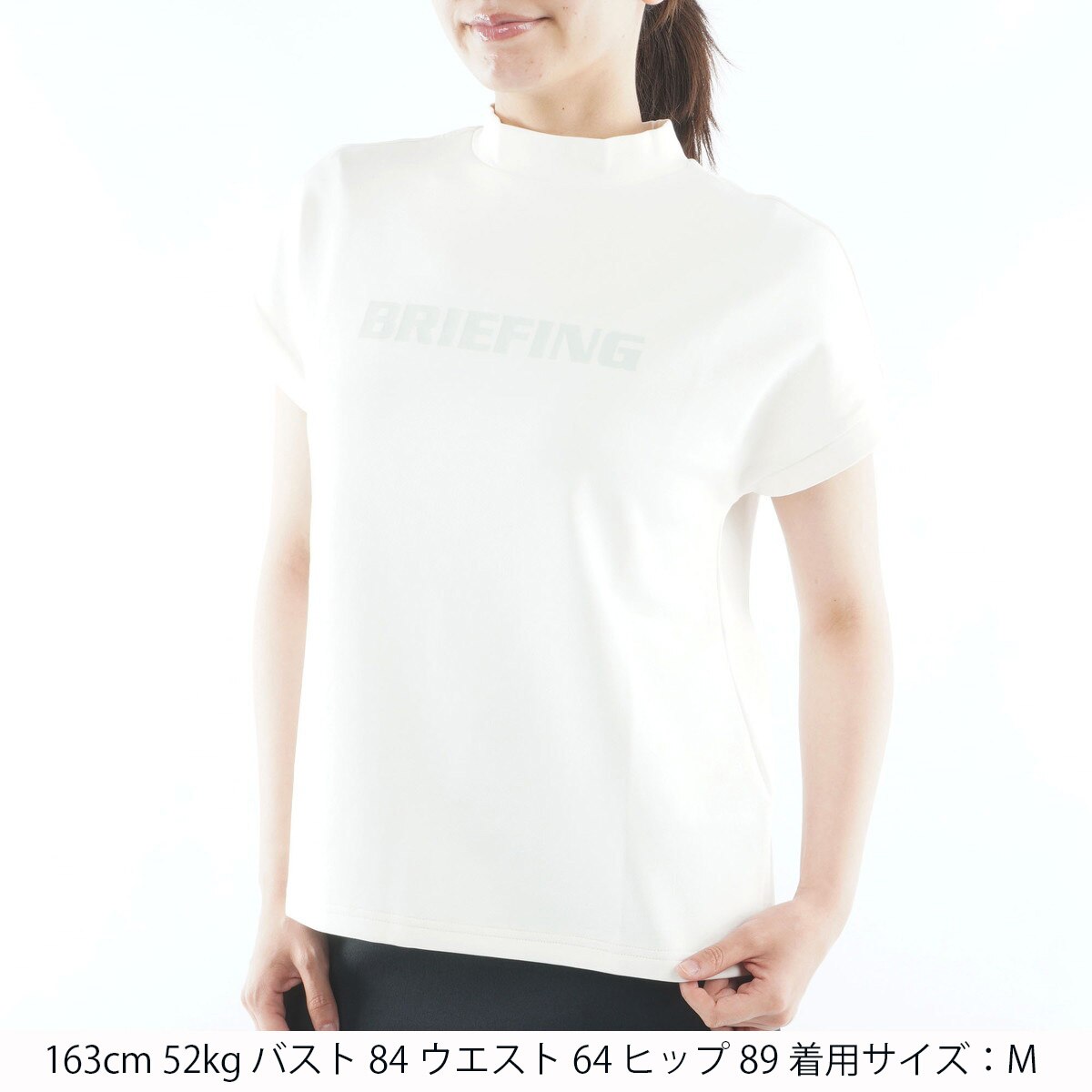 ストレッチ バックBGロゴ RF ハイネック半袖シャツ レディス(半袖