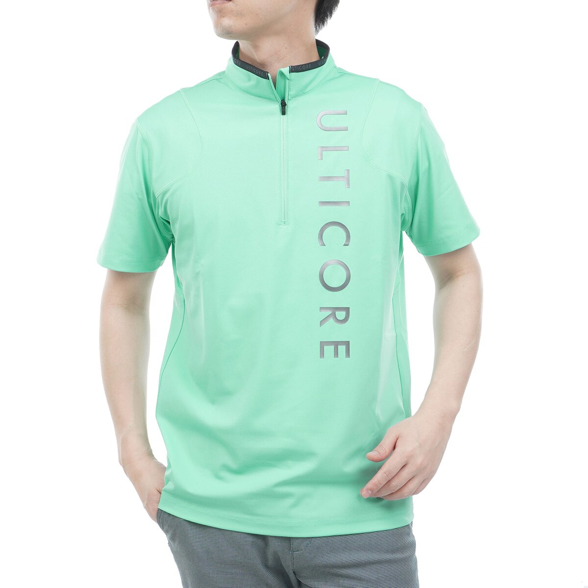 4Dimotion Fit ストレッチ 半袖ハーフジップシャツ(半袖シャツ