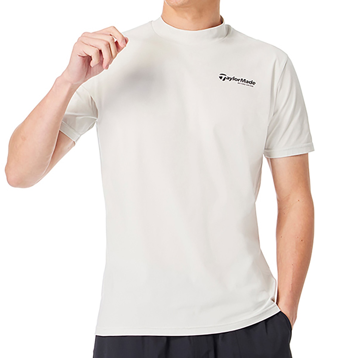 TaylorMade ゴルフシャツ ハイネック半袖Tシャツ テーラーメイド（TAYLORMADE）（メンズ）ゴルフウェア 半袖 モック