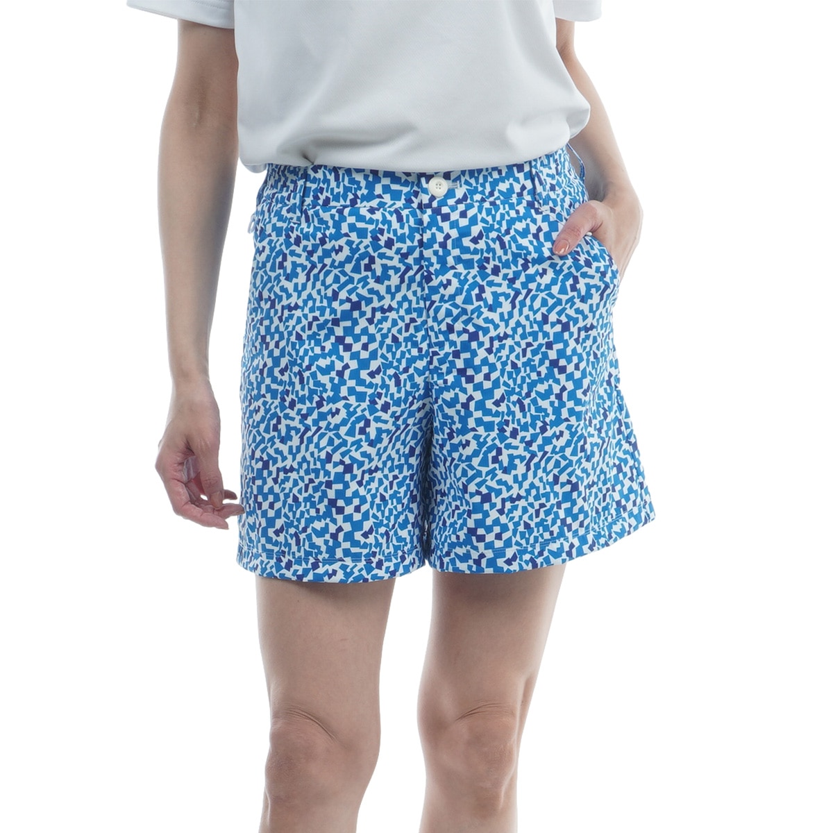 PXG ゴルフレディース ショートパンツ春夏 ストレッチ 総柄ショートパンツ レディス(ハーフパンツ)|Le coq