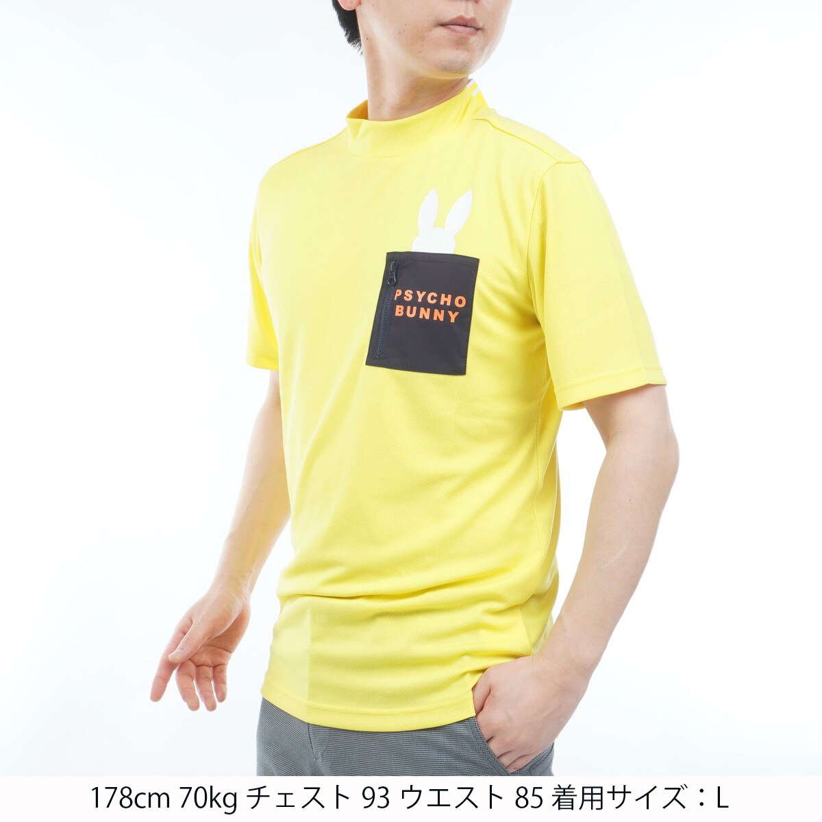 GOLF ポケットバニー モックネック半袖Tシャツ(半袖シャツ・ポロシャツ