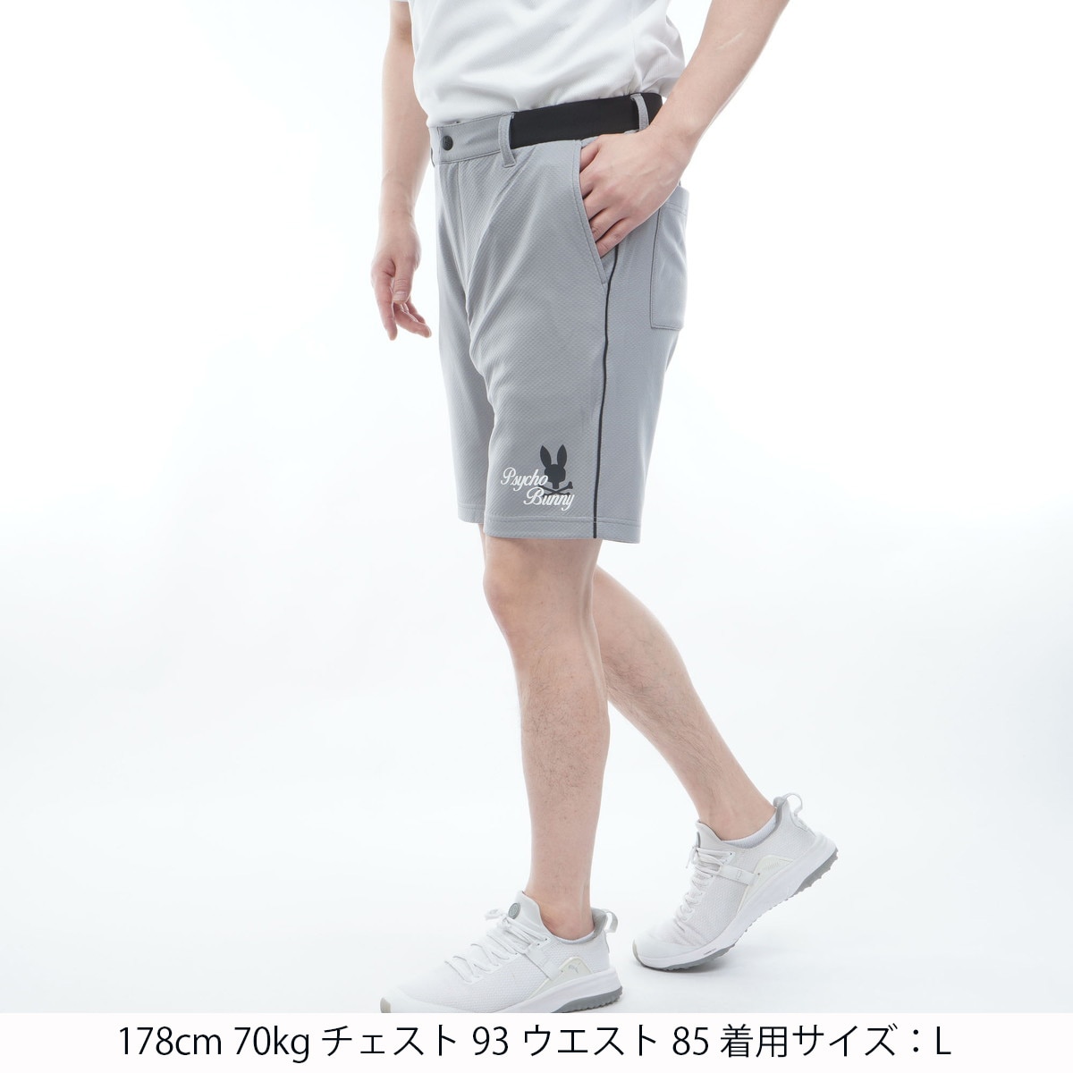 GOLF ラインモチーフ PBグラフィック ストレッチ ハーフパンツ(ハーフ