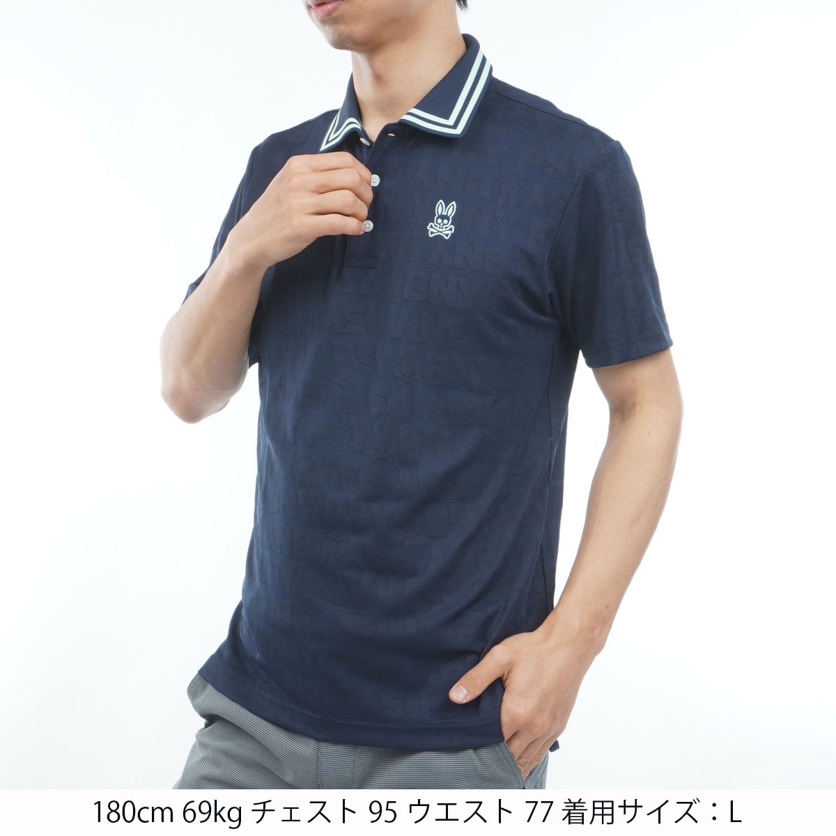 GOLF オリジナルジャカード BUNNY半袖ポロシャツ(半袖シャツ