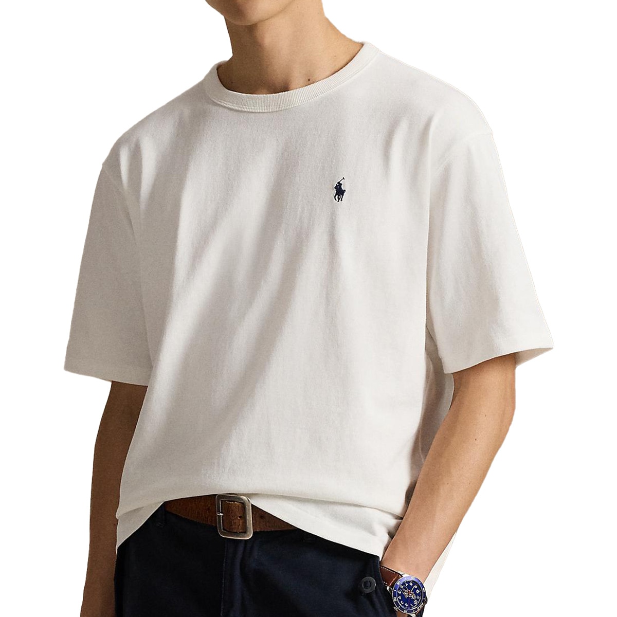 リラックス フィット ロゴ ジャージー 半袖Tシャツ(半袖シャツ