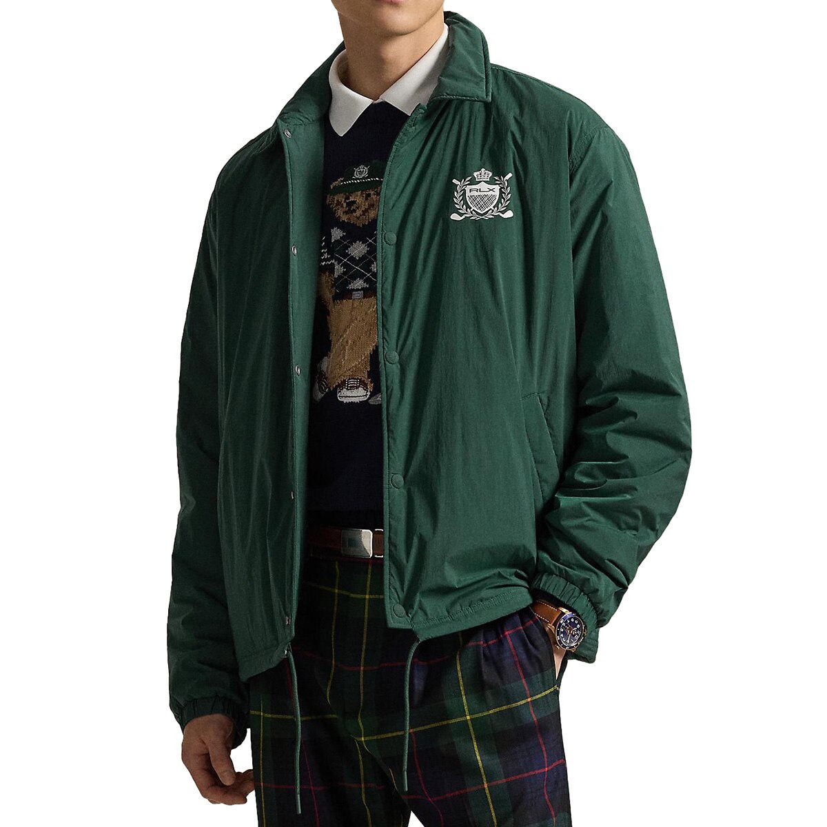 RLX ストレッチ クレストプリント コーチズ ジャケット(アウター