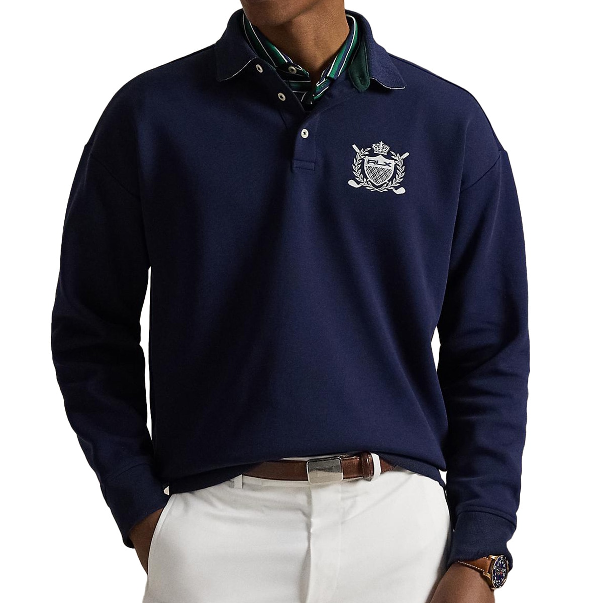 RLX リラックス フィット クレスト ダブルニット スウェットシャツ