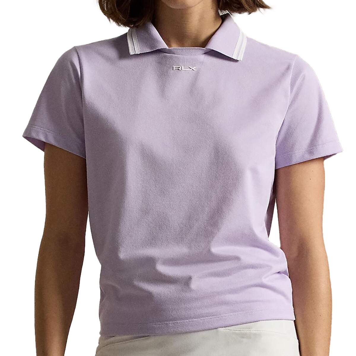 RLX ジャージー レイヤードカラー 半袖シャツ レディス(半袖シャツ