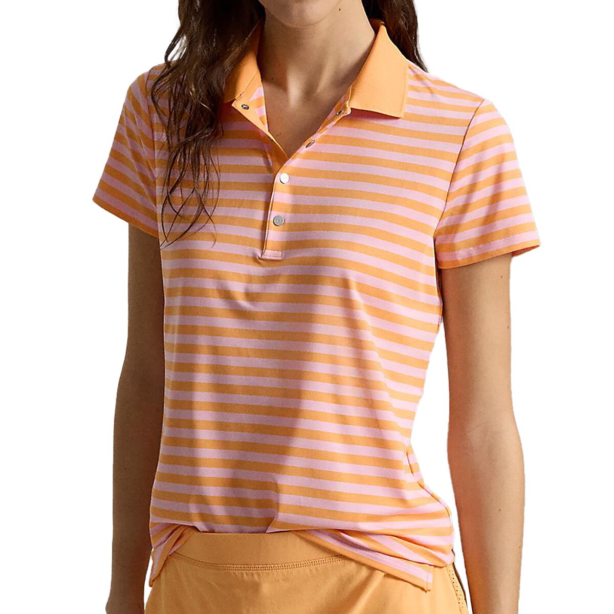 RLX ストレッチ ストライプ パフォーマンス 半袖ポロシャツ レディス