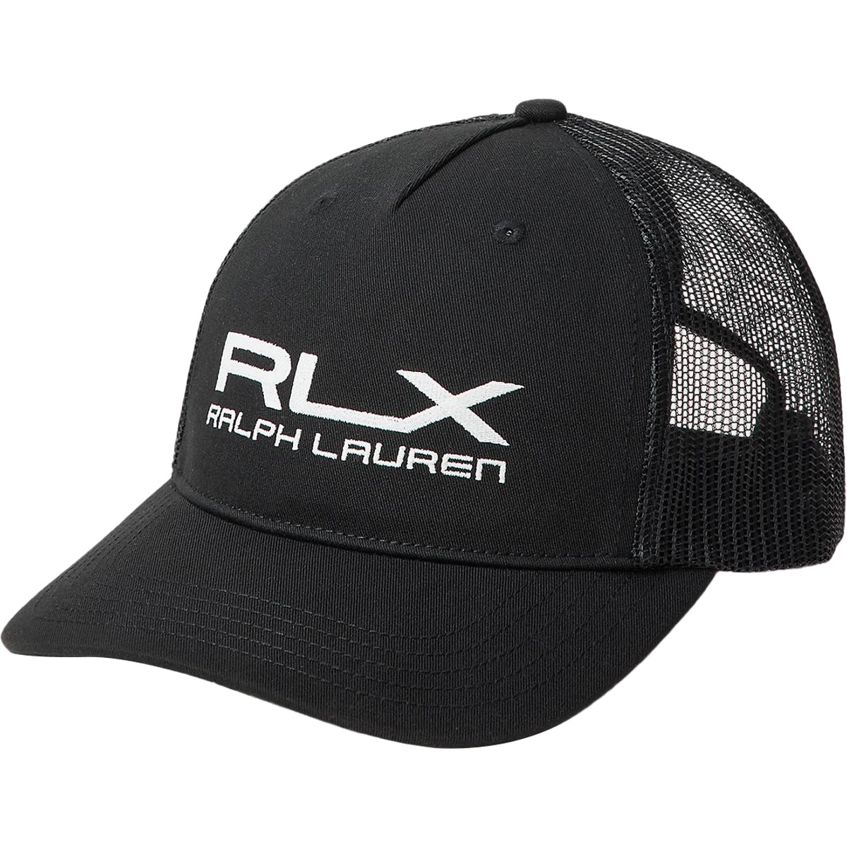 ☆【新品】RLX Ralph Lauren ゴルフ メッシュキャップ 黒☆ RLX ロゴ ツイル トラッカー キャップ(【男性】キャップ)|POLO GOLF