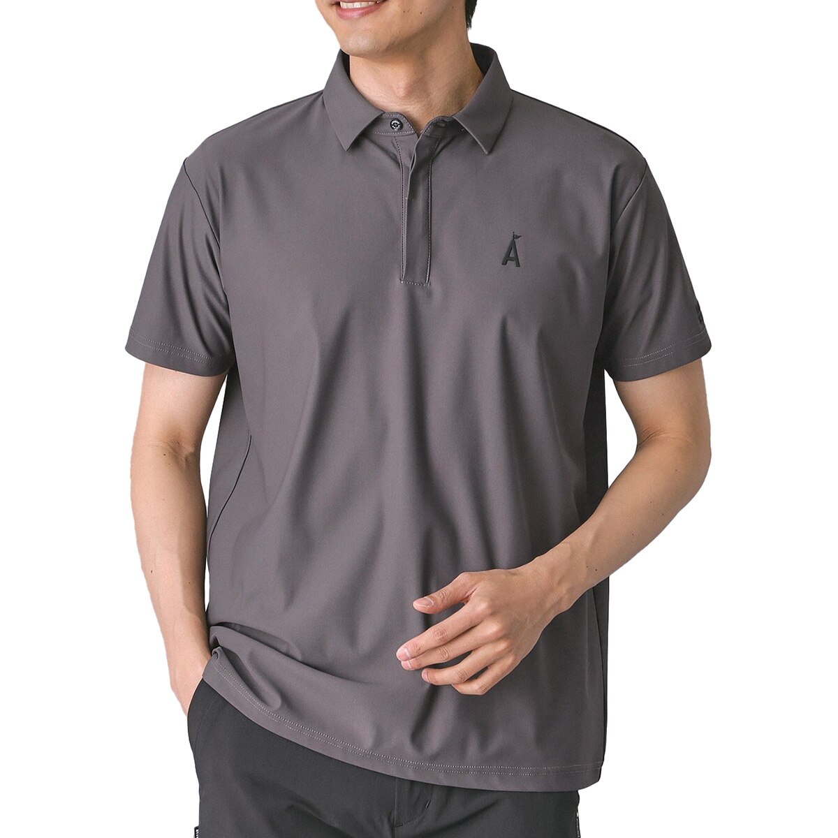 ✨新品✨ ADABAT STREAM ポロシャツ ゴルフウェア ストレッチ XL ストレッチ クールハイテンション 半袖ポロシャツ(半袖シャツ