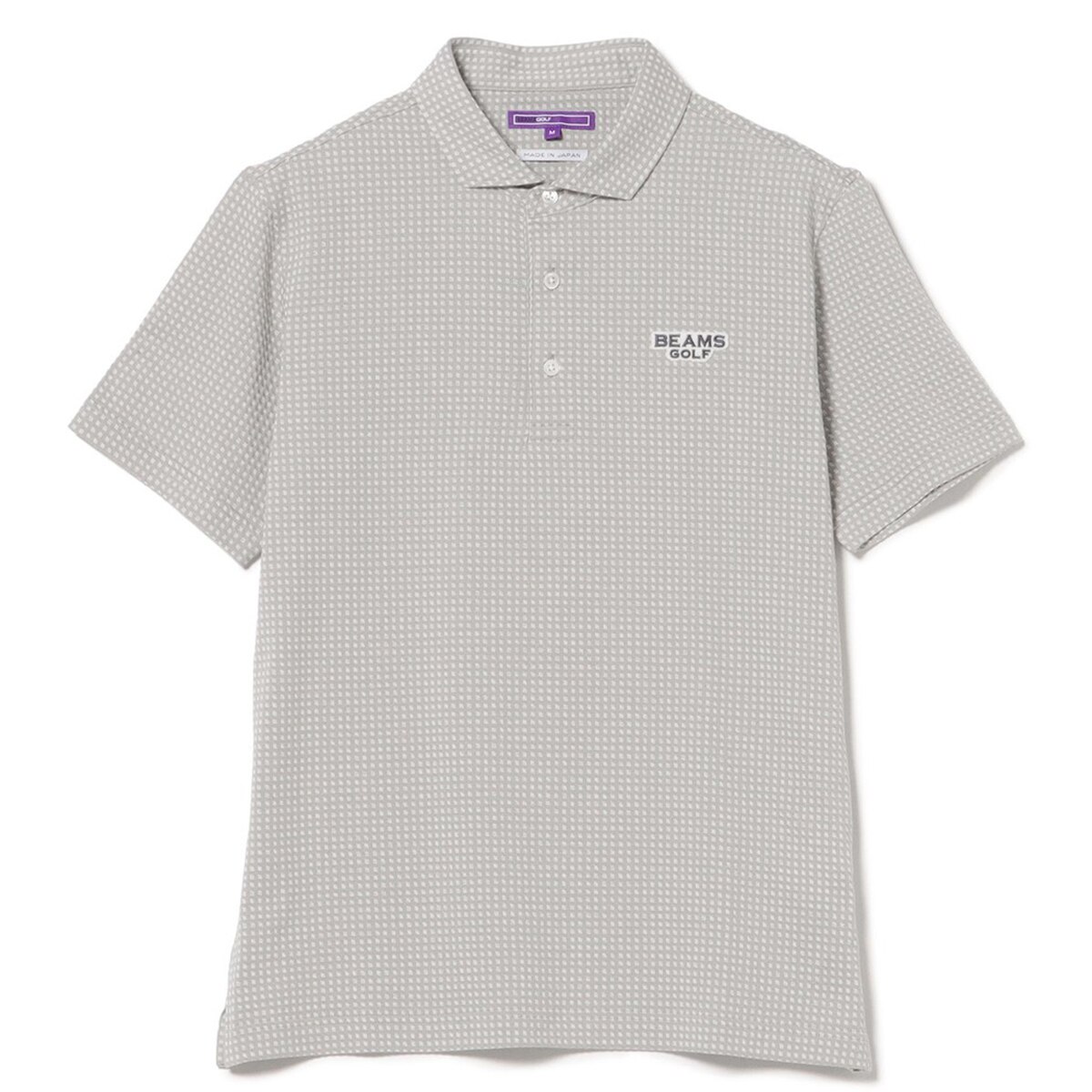 PURPLE LABEL 変形ギンガムチェック ポロシャツ(半袖シャツ