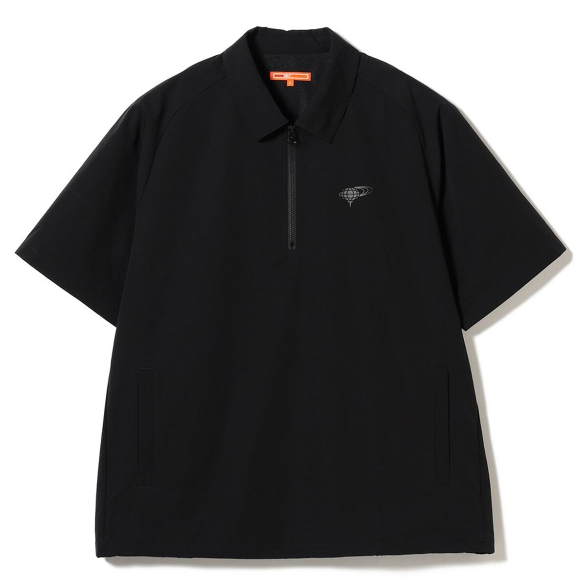 ORANGE LABEL ストレッチ ハーフジップ ショートスリーブ ピステ