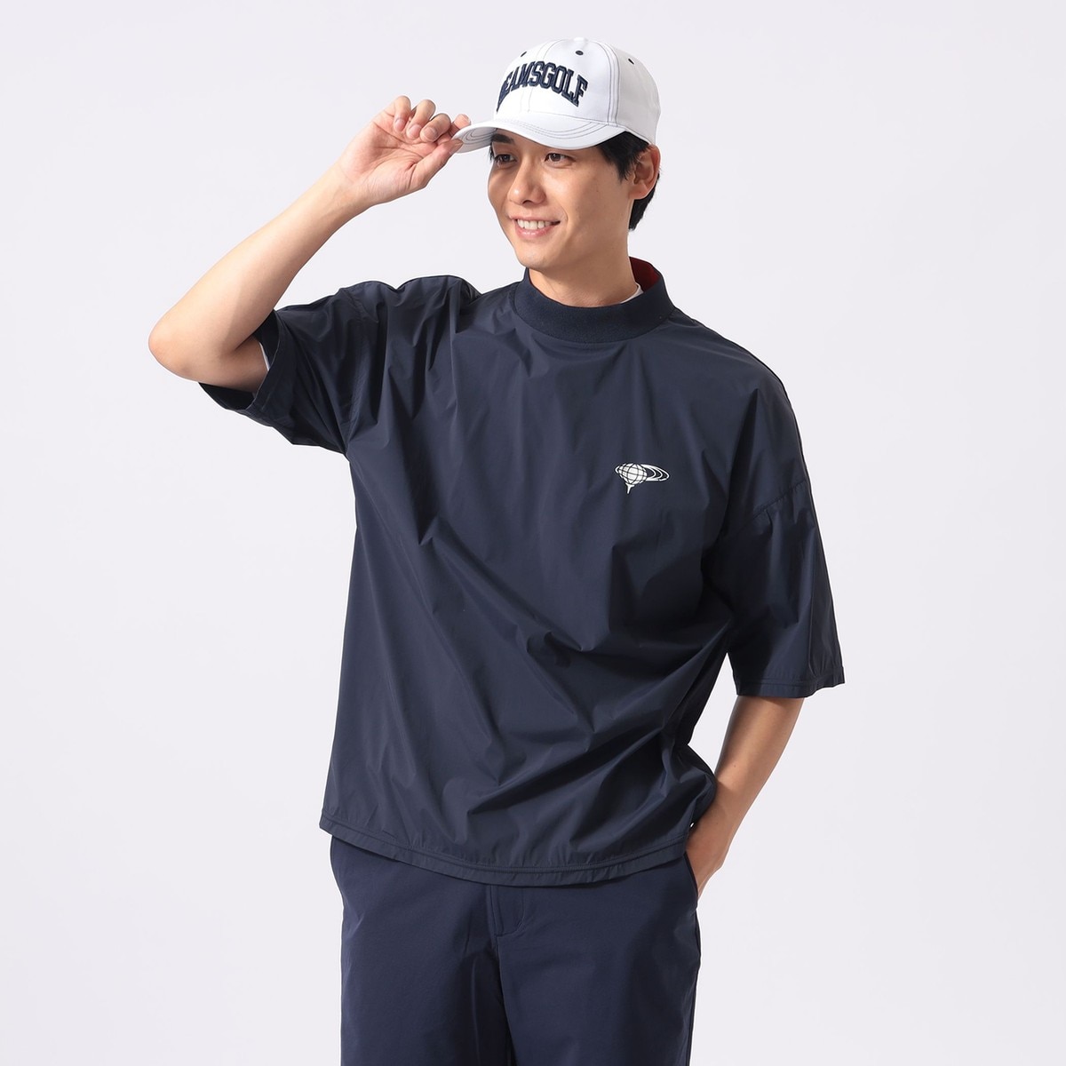 ORANGE LABEL ストレッチ ショートスリーブ モックネック ピステ