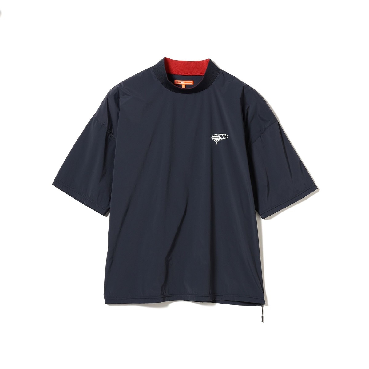 BEAMS GOLF Vネックピステ スニード ORANGE LABEL ストレッチ ショートスリーブ モックネック ピステ