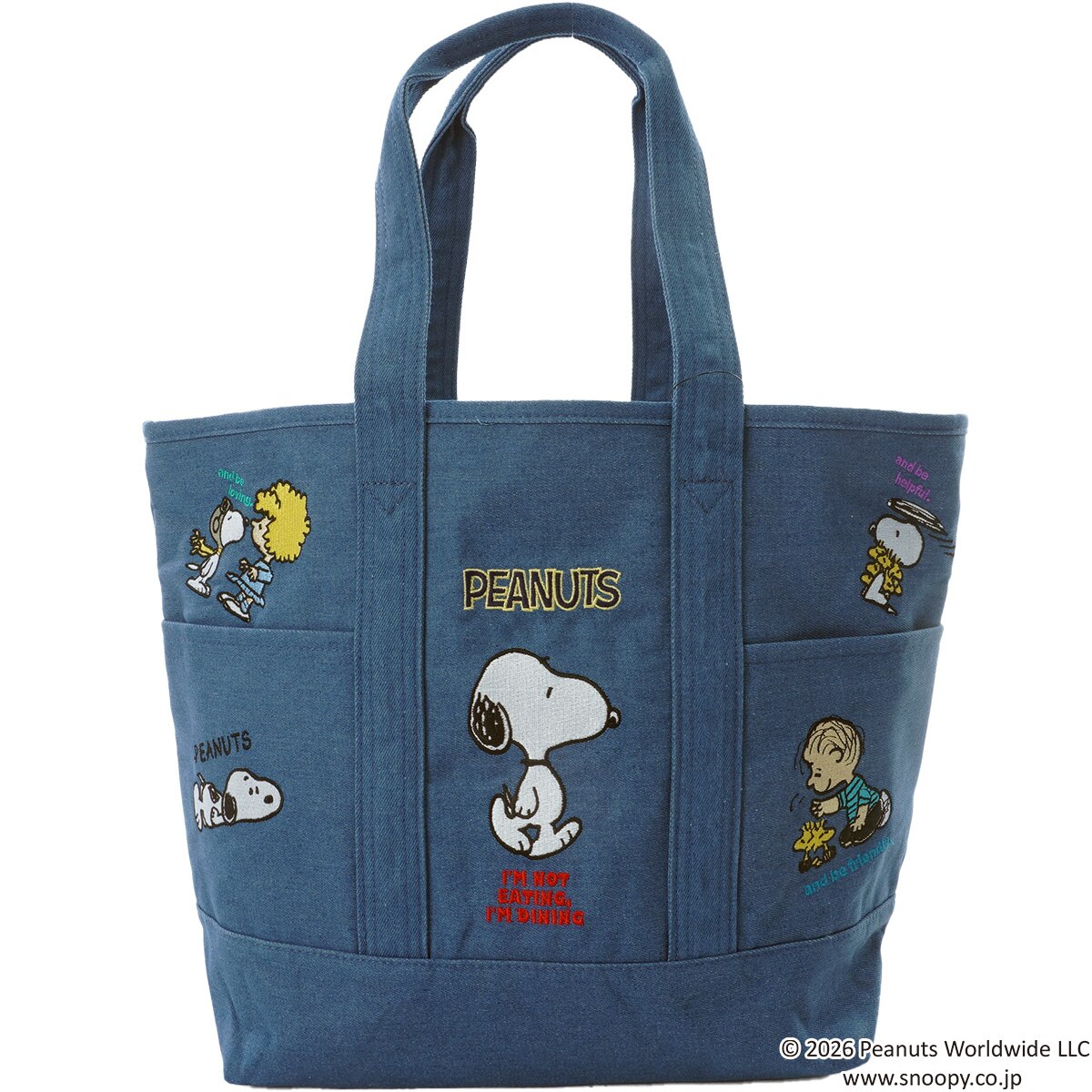 SNOOPY GOLF 大容量トートバッグ　新品タグ付き デニムトートバッグ(トートバッグ)|その他(その他メーカー) SN-TTB15の
