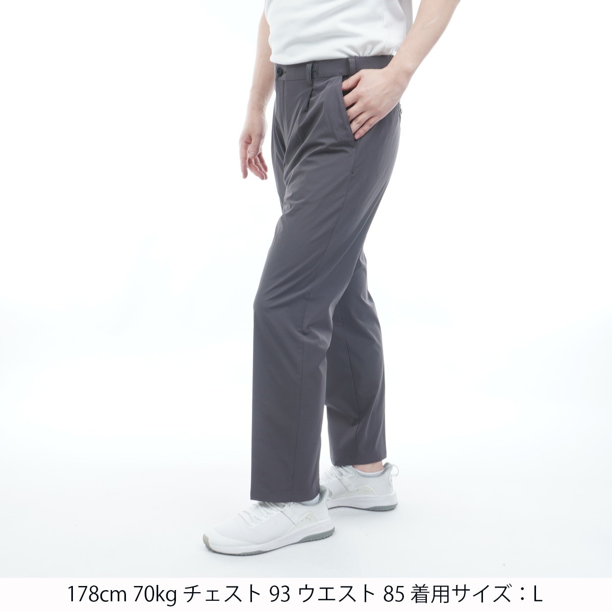 未使用　ゴルフパンツ　メンズ　ミズノアイスタッチ5FLEXパンツ ストレッチ アイスタッチ5FLEXワンタックパンツ(ロングパンツ)|MIZUNO