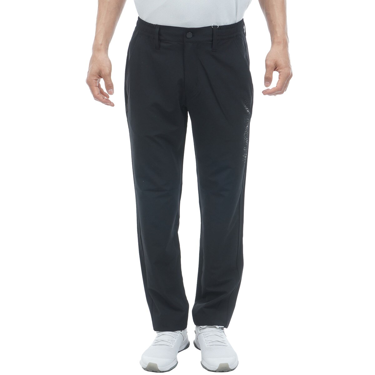 【早い者勝ち‼️】新品 ジャックバニー メンズ ロングパンツ サイズ6 ブラック ストレッチダブルクロス ロングパンツ(ロングパンツ)|Jack Bunny