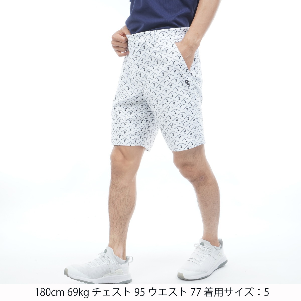 ロゴアーガイル ストレッチヘリンボーン ショートパンツ(ハーフパンツ